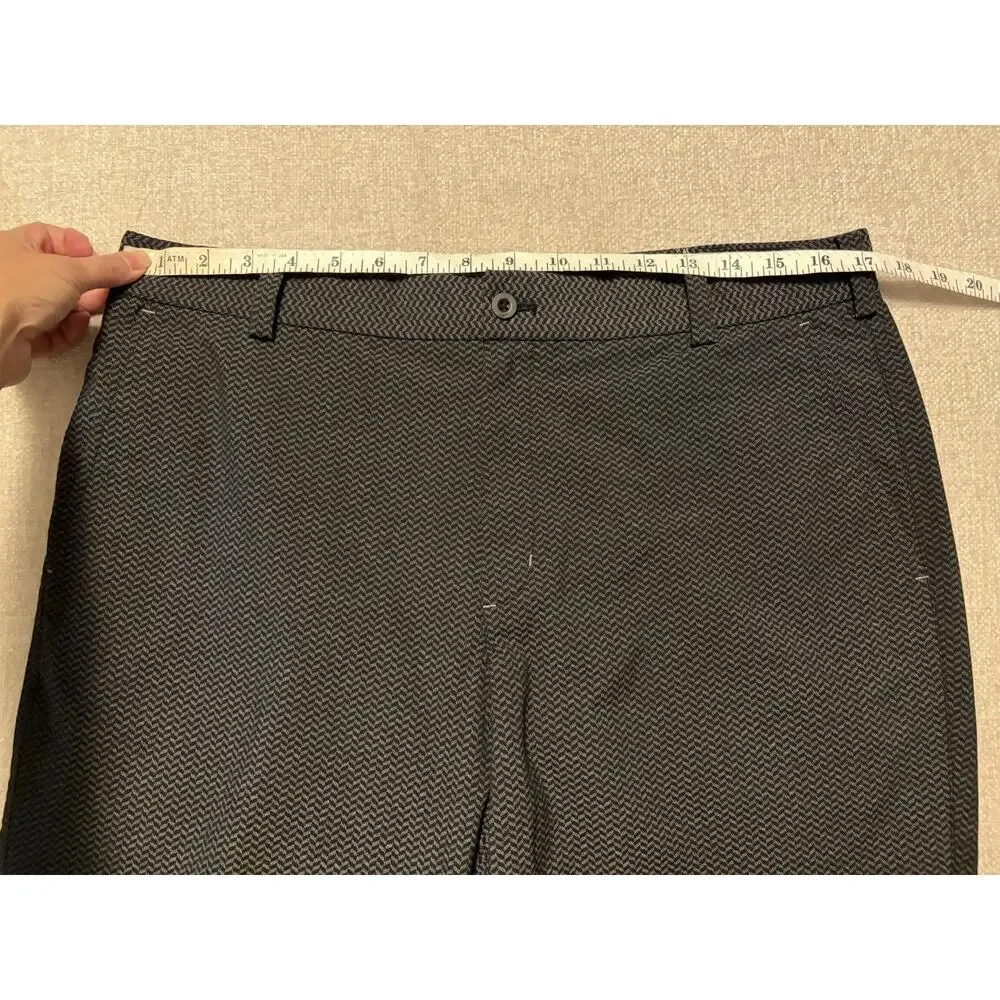 Nike Golf Mens Pants 34 x 30 Black Gray Chevron Geometric Tour Performance